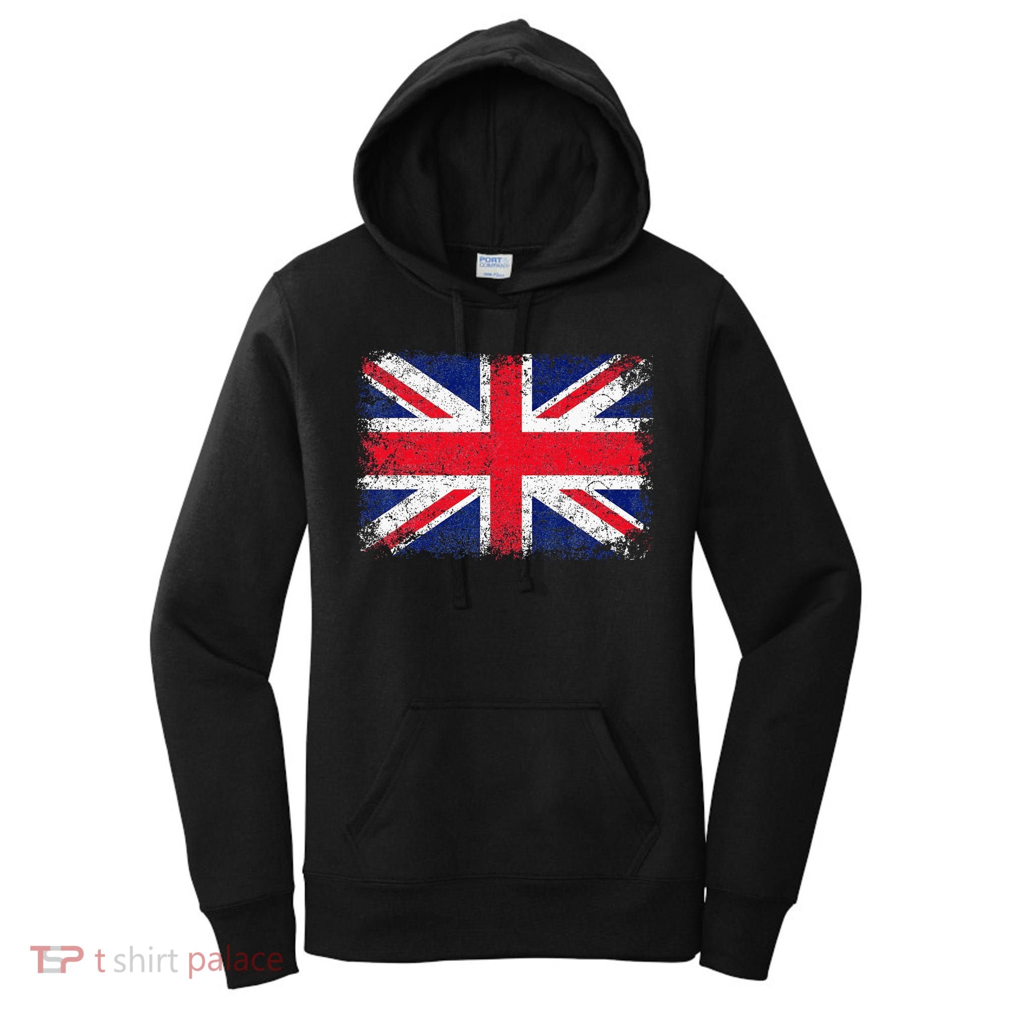 UNION JACK FLAG UNITED KINGDOM GREAT BRITAIN ENGLAND Women's Hoodie