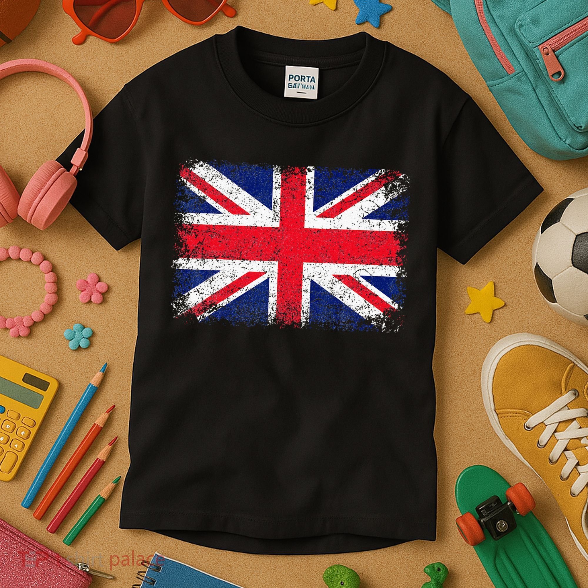 UNION JACK FLAG UNITED KINGDOM GREAT BRITAIN ENGLAND Kids T-Shirt