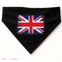 Union Jack Flag United Kingdom Great Britain England USA-Made Doggie Bandana thumb 0