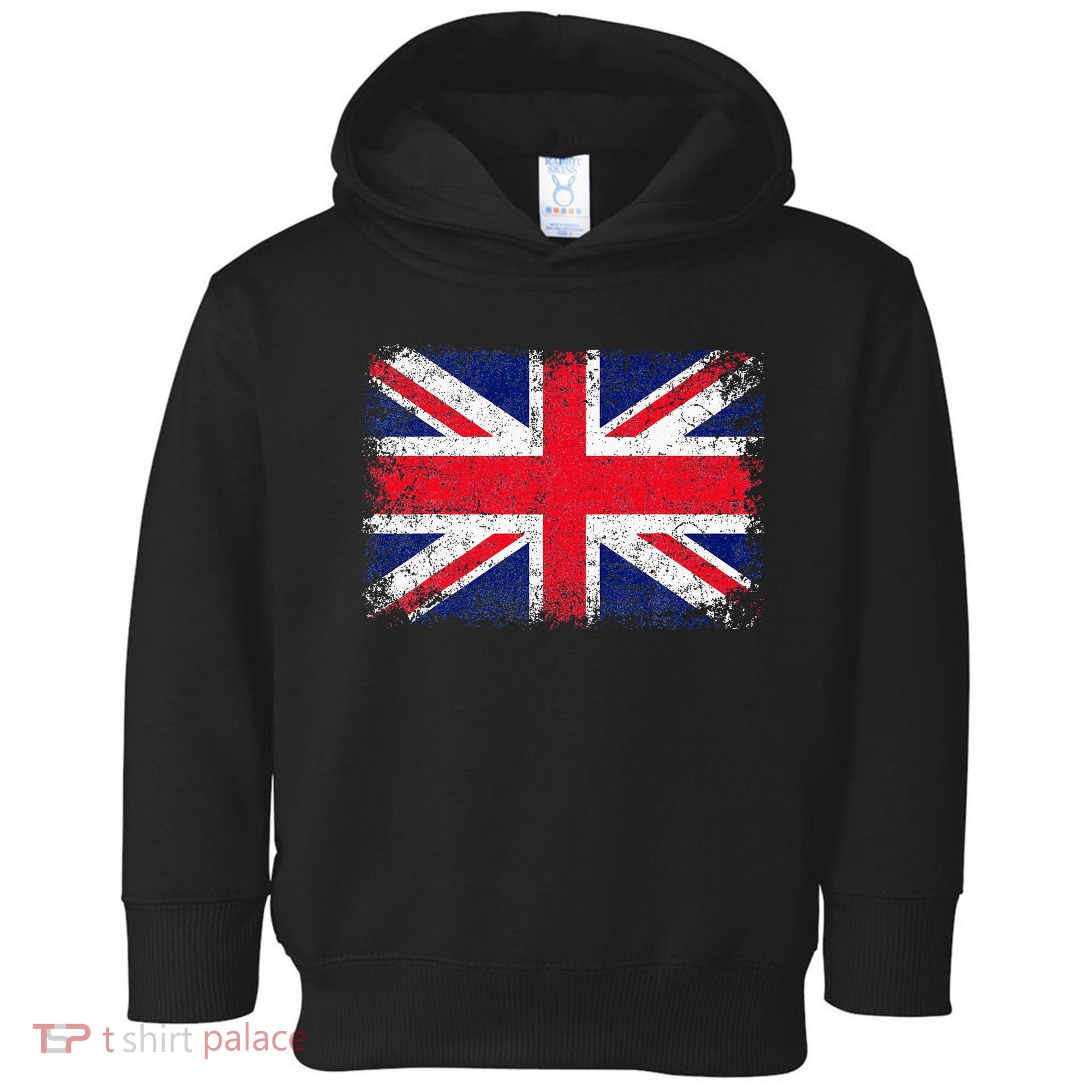 Union Jack Flag United Kingdom Great Britain England Toddler Hoodie