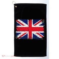 Union Jack Flag United Kingdom Great Britain England Golf Towel thumb 0