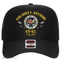 Uss John F. Kennedy Cv67 Aircraft Carrier Veteran Flag Hat thumb 0