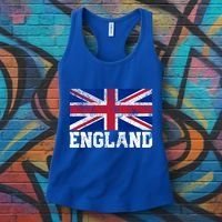 Union Jack Flag Uk England United Kingdom Roots Gift Women's Tank Top thumb 3