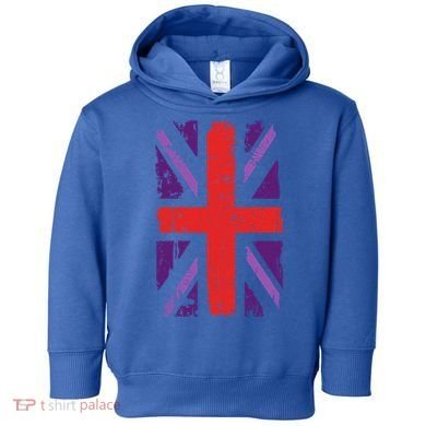 Union Jack Idea For United Kingdom And Platinum Jubilee Gift Toddler Hoodie