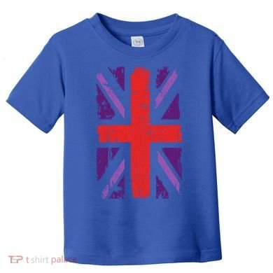 Union Jack Idea For United Kingdom And Platinum Jubilee Gift Toddler T-Shirt