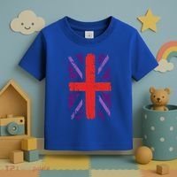 Union Jack Idea For United Kingdom And Platinum Jubilee Gift Toddler T-Shirt thumb 3