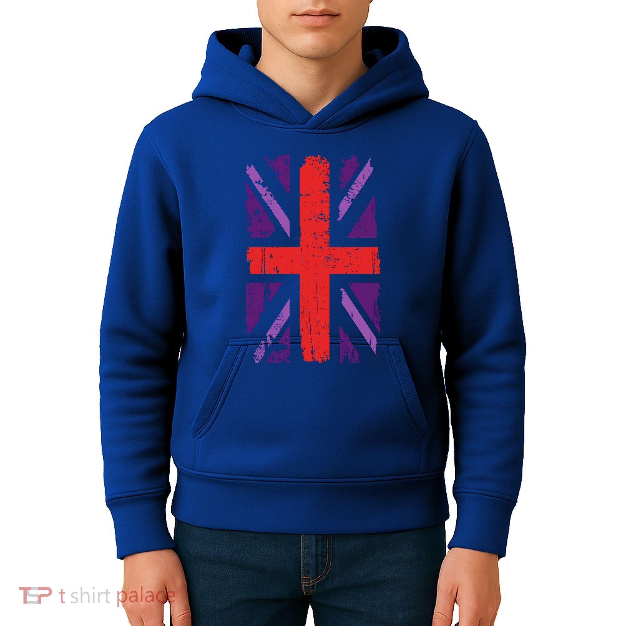 Union Jack Idea For United Kingdom And Platinum Jubilee Gift Kids Hoodie