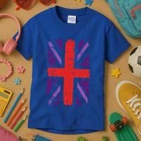 Union Jack Idea For United Kingdom And Platinum Jubilee Gift Kids T-Shirt thumb 3