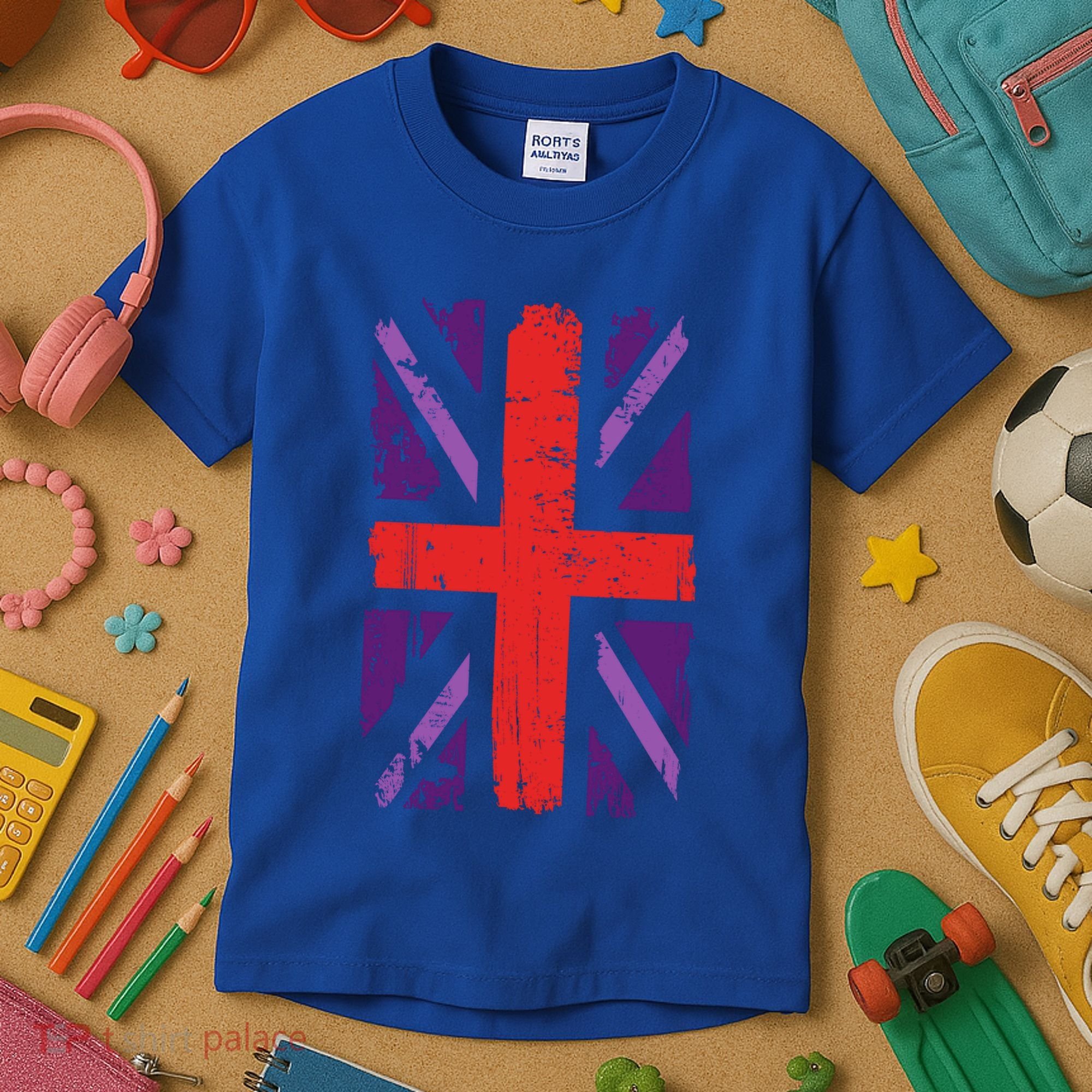 Union Jack Idea For United Kingdom And Platinum Jubilee Gift Kids T-Shirt