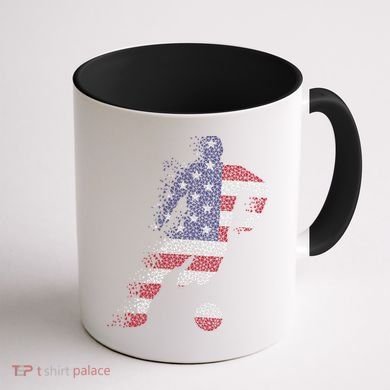 USA Jersey Soccer Coffee Mug back