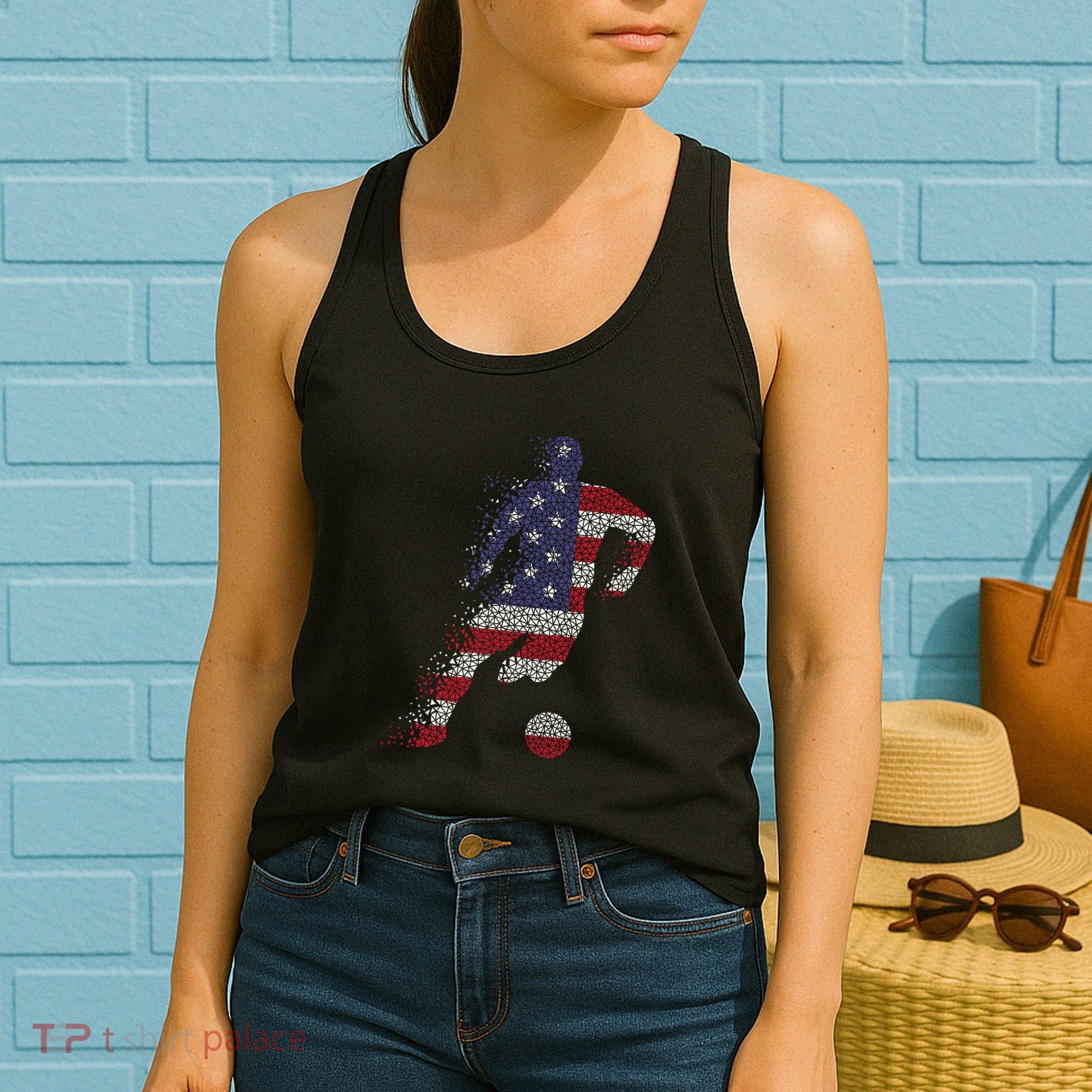 USA Jersey Soccer Women's Tank Top