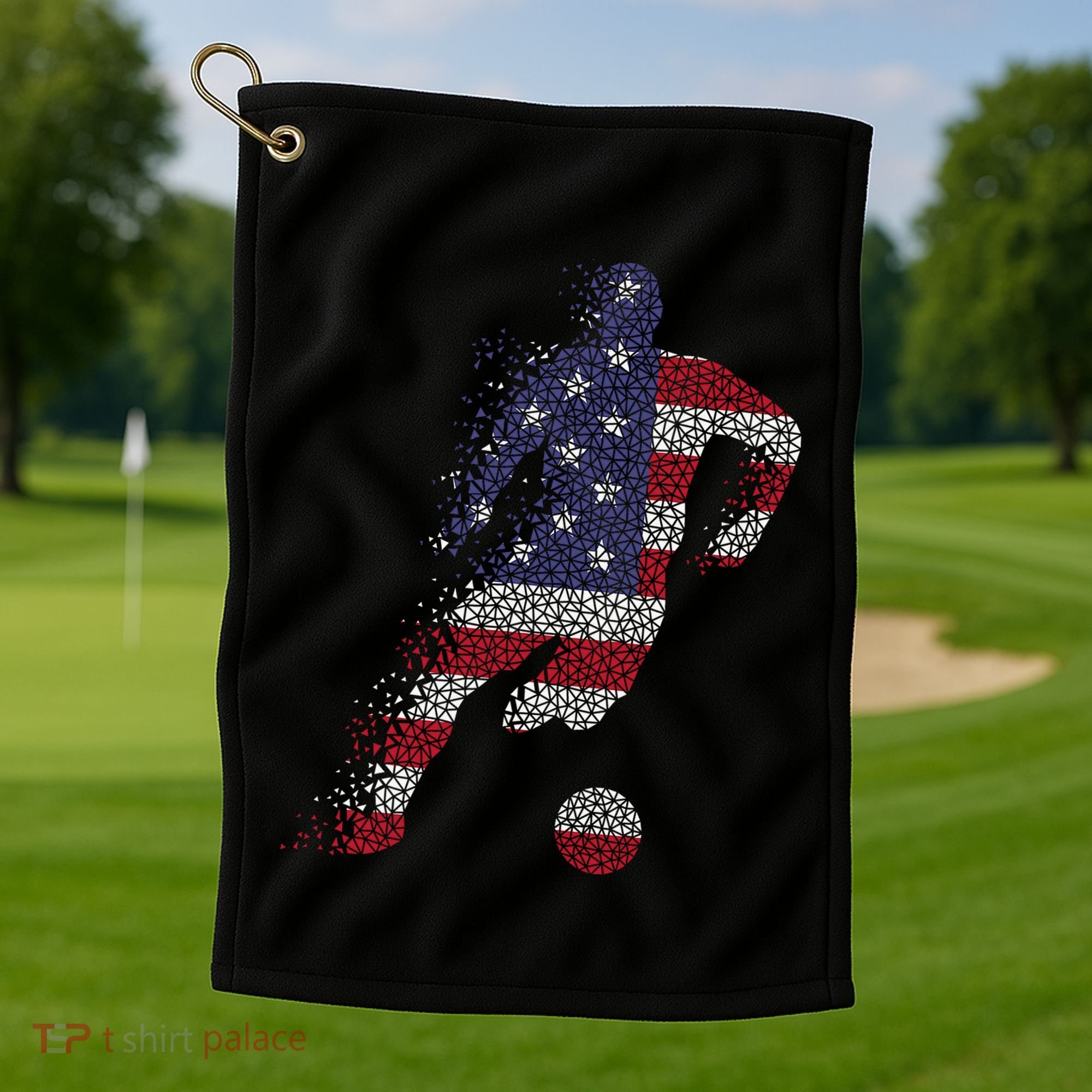 USA Jersey Soccer Golf Towel