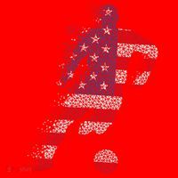 USA Jersey Soccer Santa Hat thumb 1
