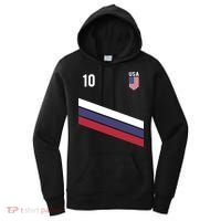 USA Jersey Soccer, Retro 10 American Football USA Soccer Women's Hoodie thumb 0