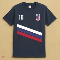 USA Jersey Soccer, Retro 10 American Football USA Soccer T-Shirt thumb 4