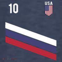USA Jersey Soccer, Retro 10 American Football USA Soccer T-Shirt thumb 5