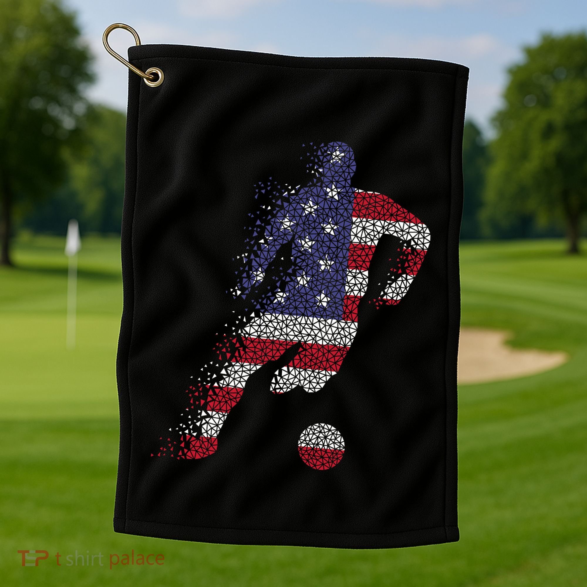 USA Jersey Soccer Golf Towel