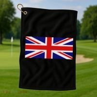 Union Jack Uk Flag Golf Towel thumb 1