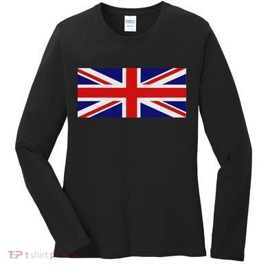 Union Jack Uk Flag Women's Long Sleeve Shirt