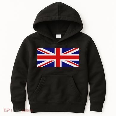 Union Jack Uk Flag Kids Hoodie
