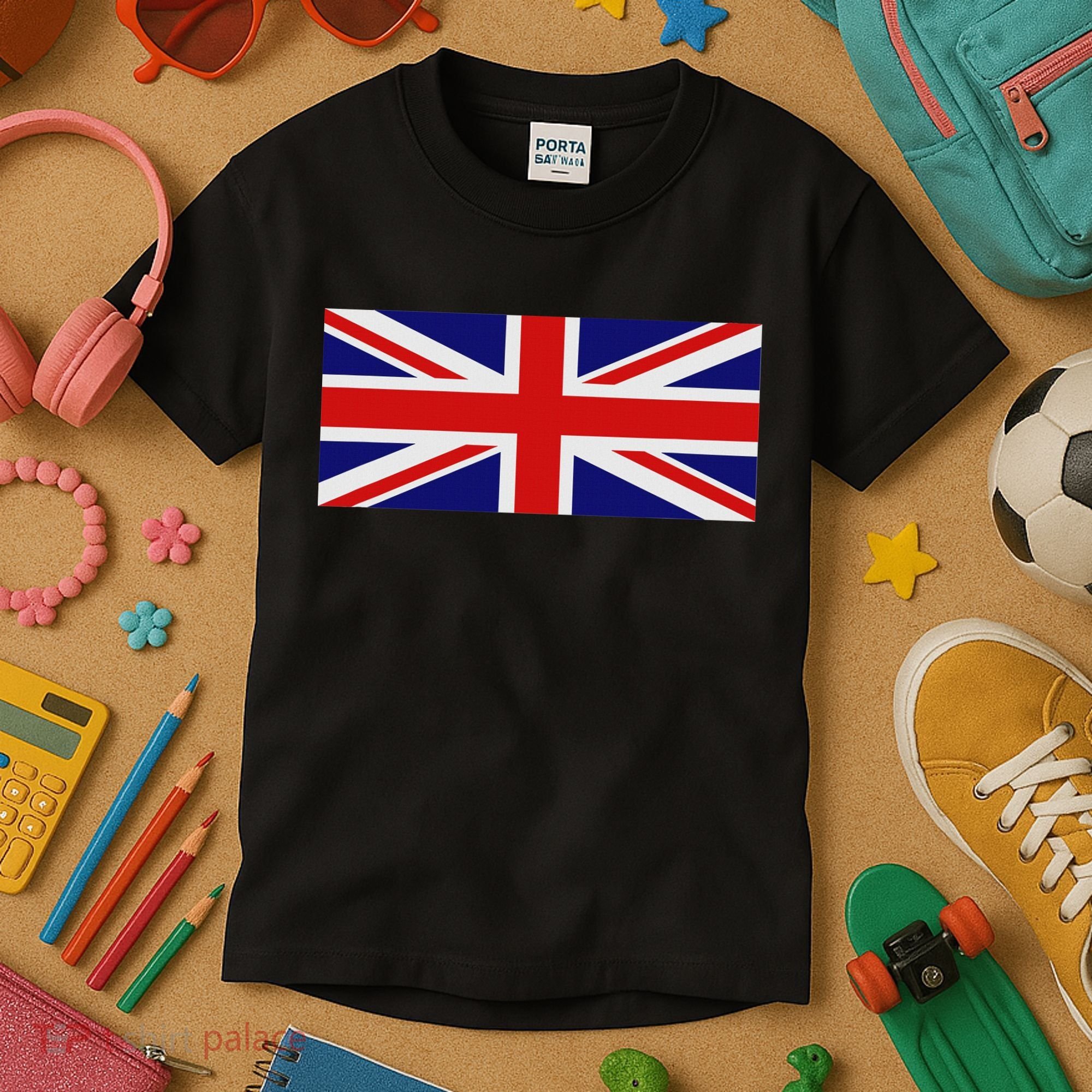 Union Jack Uk Flag Kids T-Shirt