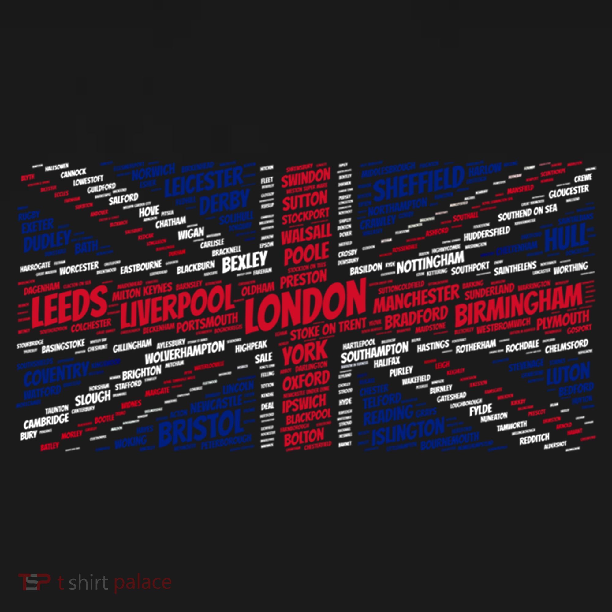 Union Jack With City Called Word Art Gift Backpack