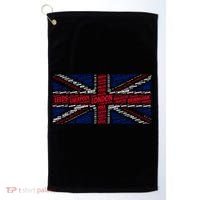 Union Jack With City Called Word Art Gift Golf Towel thumb 0