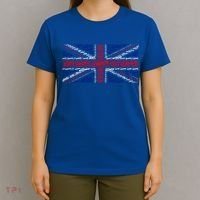 Union Jack With City Called Word Art Gift T-Shirt thumb 4