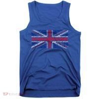 Union Jack With City Called Word Art Gift Tank Top thumb 0