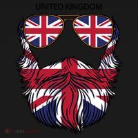 United Kingdom Beard Flag Coaster thumb 2
