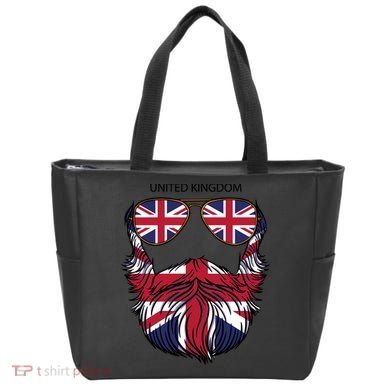 United Kingdom Beard Flag Tote Bag