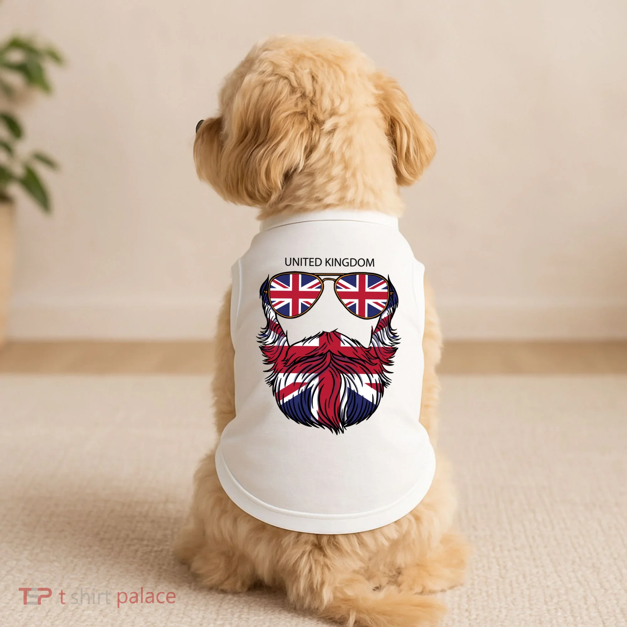 United Kingdom Beard Flag Doggie Tank