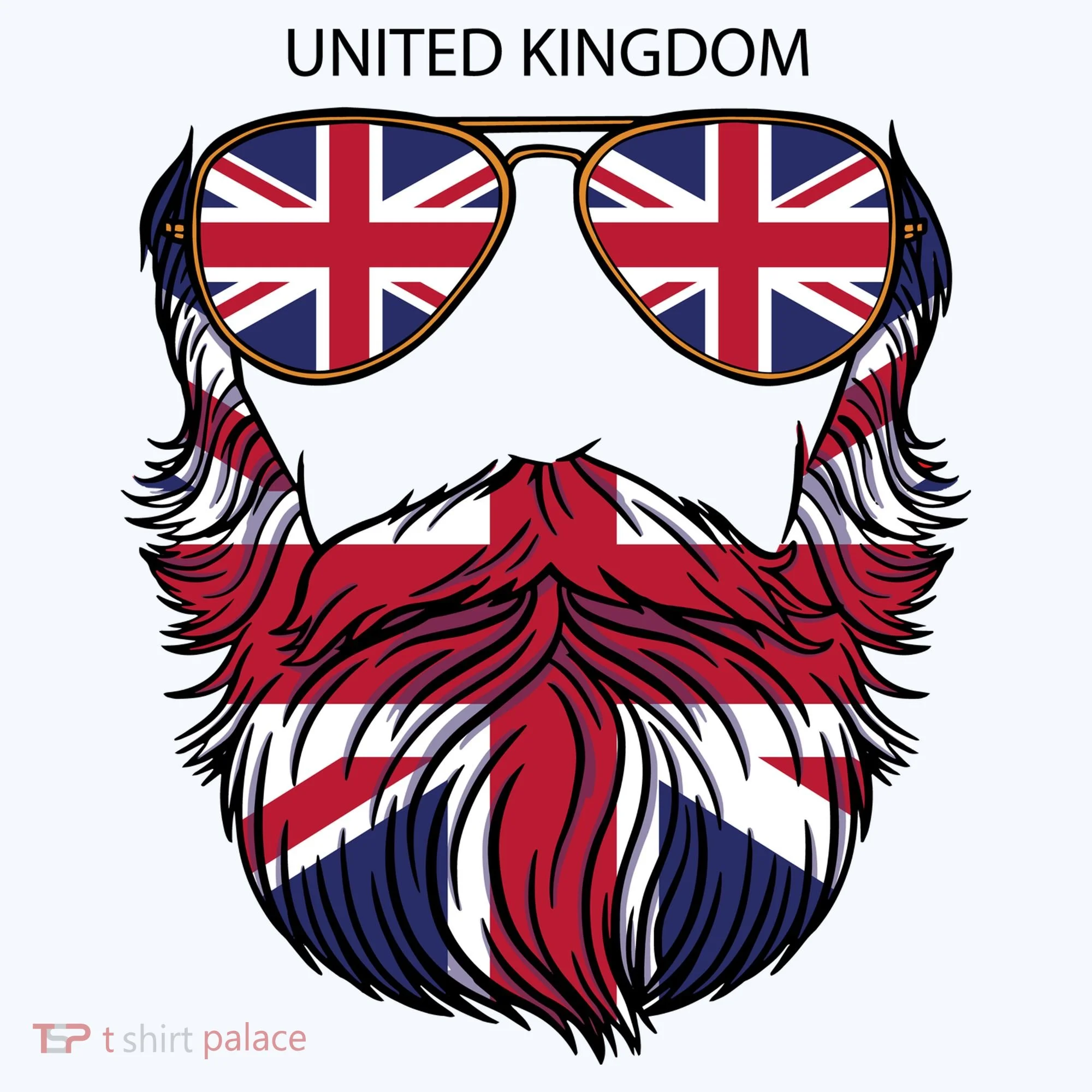 United Kingdom Beard Flag Doggie Tank