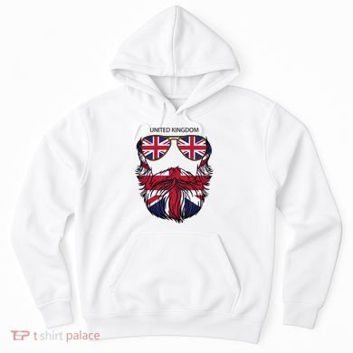 United Kingdom Beard Flag Hoodie