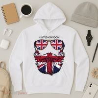 United Kingdom Beard Flag Hoodie thumb 3