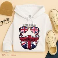United Kingdom Beard Flag Hoodie thumb 4