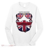 United Kingdom Beard Flag Long Sleeve Shirt thumb 0
