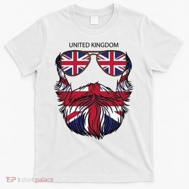 United Kingdom Beard Flag T-Shirt
