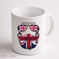 United Kingdom Beard Flag Coffee Mug thumb 1
