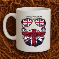 United Kingdom Beard Flag Coffee Mug thumb 2