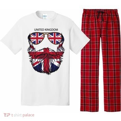 United Kingdom Beard Flag Pajama Set