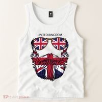 United Kingdom Beard Flag Tank Top thumb 2