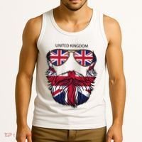 United Kingdom Beard Flag Tank Top thumb 3