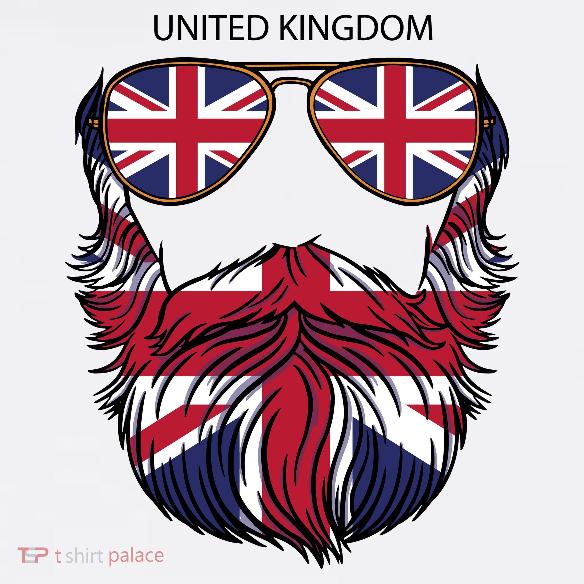 United Kingdom Beard Flag Visor