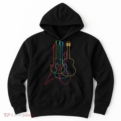 Uab Kidkis Colored Guitars Electric Acoustic  Hoodie