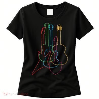 Uab Kidkis Colored Guitars Electric Acoustic  Women's T-Shirt