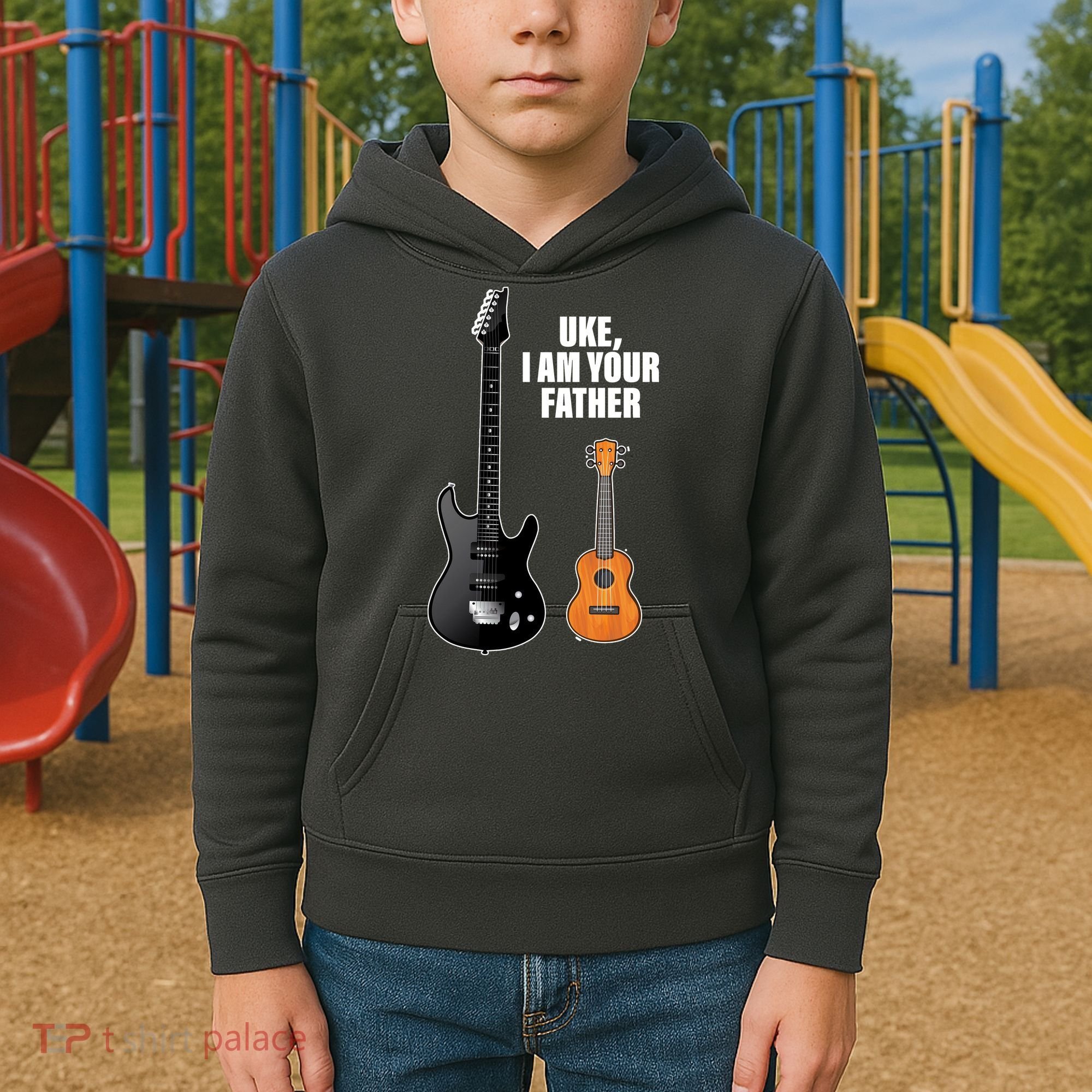 Uke I Am Your Father Kids Hoodie