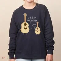 Uke I Am Your Father Ukulele Guitar Women's Sweatshirt thumb 0