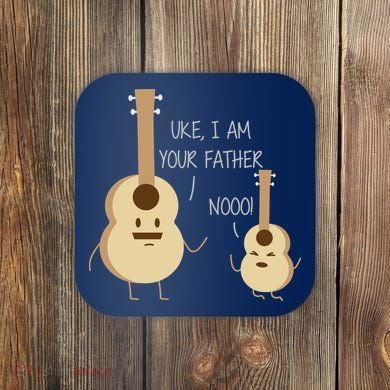 Uke I Am Your Father Ukulele Guitar Coaster