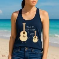 Uke I Am Your Father Ukulele Guitar Women's Tank Top thumb 2